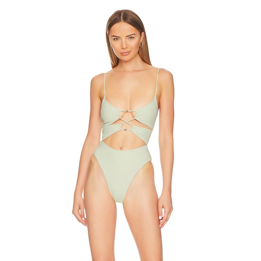Camila Coelho Mint Green one pice Swimsuit Medium